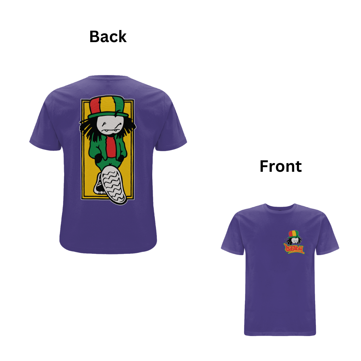 Walking Dread Front & Back Print T- Shirt