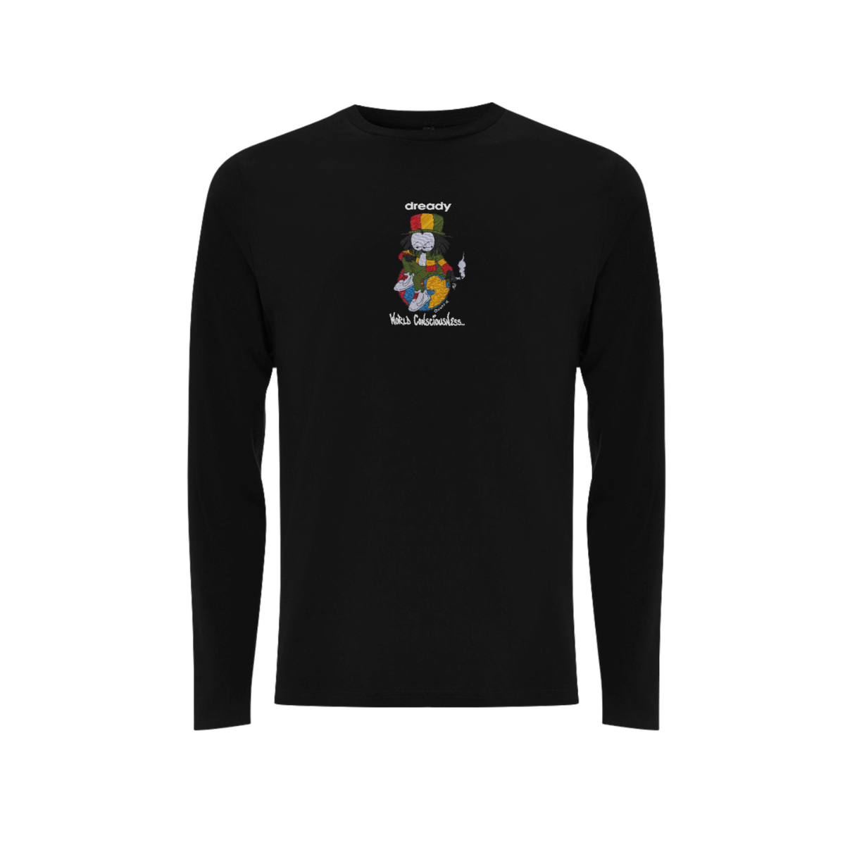 DREADY WORLD CONCIOUSNESS Front Print Long Sleeve