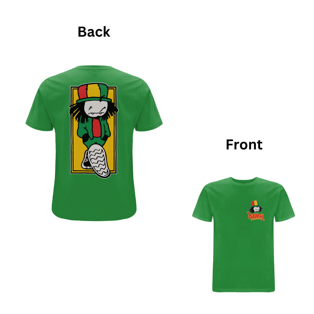 Walking Dread Front & Back Print T- Shirt