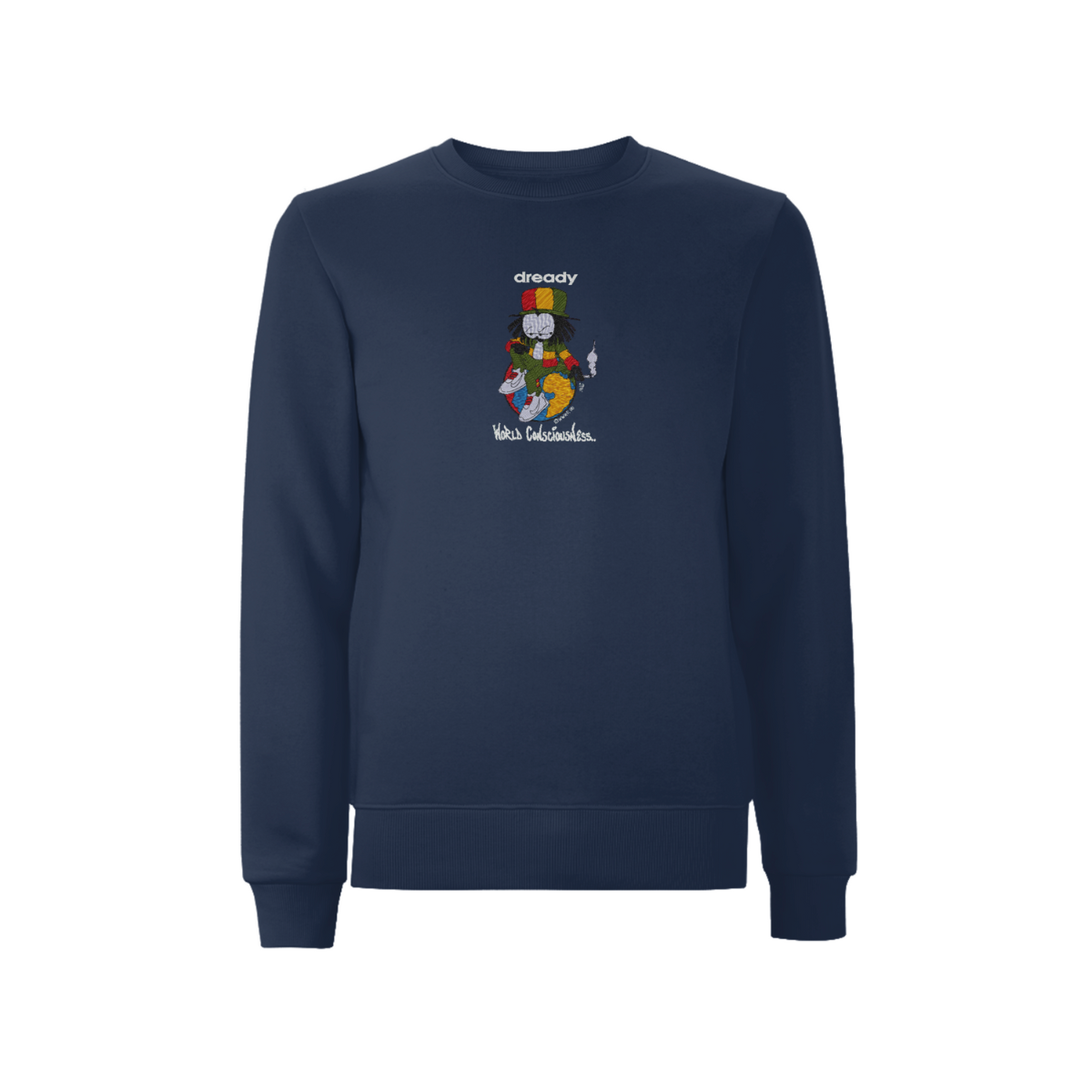 DREADY WORLD CONSCIOUSNESS Front Print Sweatshirt