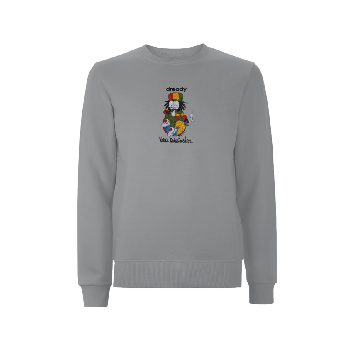 DREADY WORLD CONSCIOUSNESS Front Print Sweatshirt