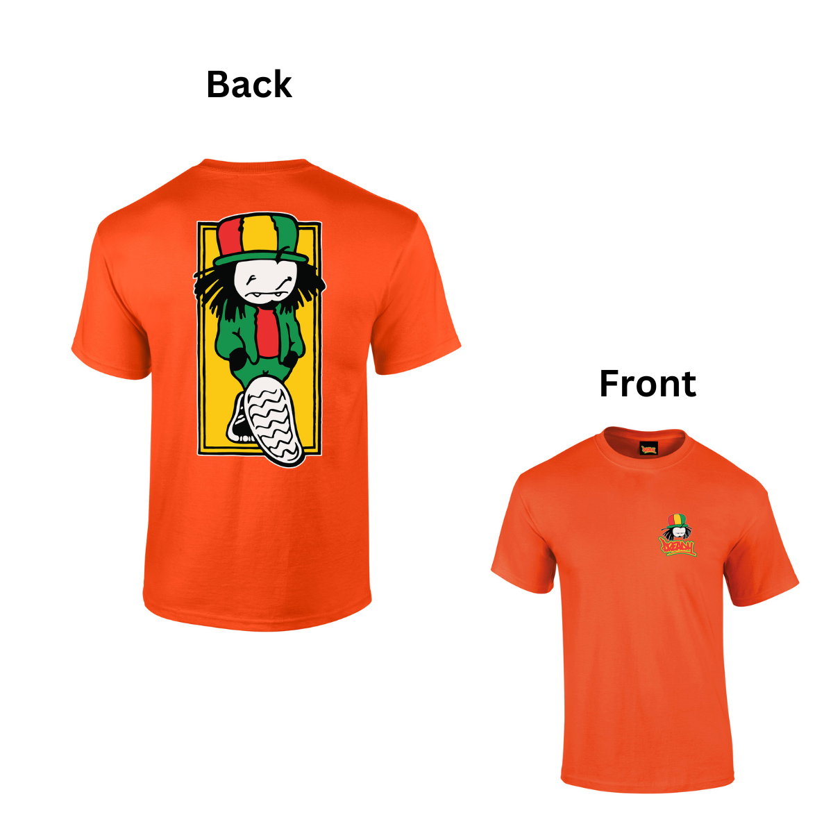 Walking Dread Front & Back Print T- Shirt