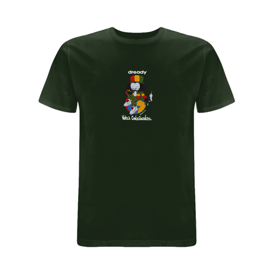 World Conciousness Embroidered T-Shirt