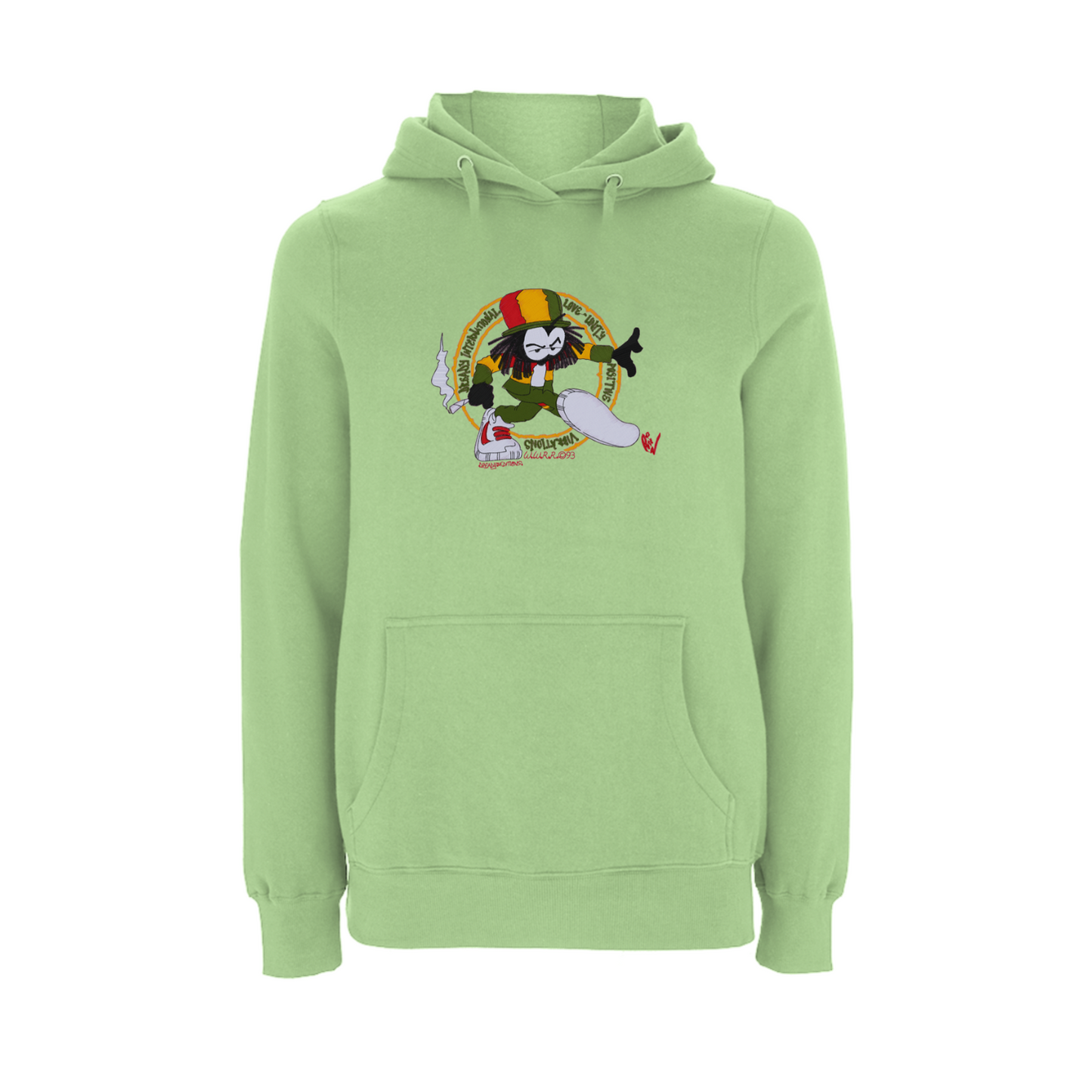Dready positive vibrations Embroidered Hoody