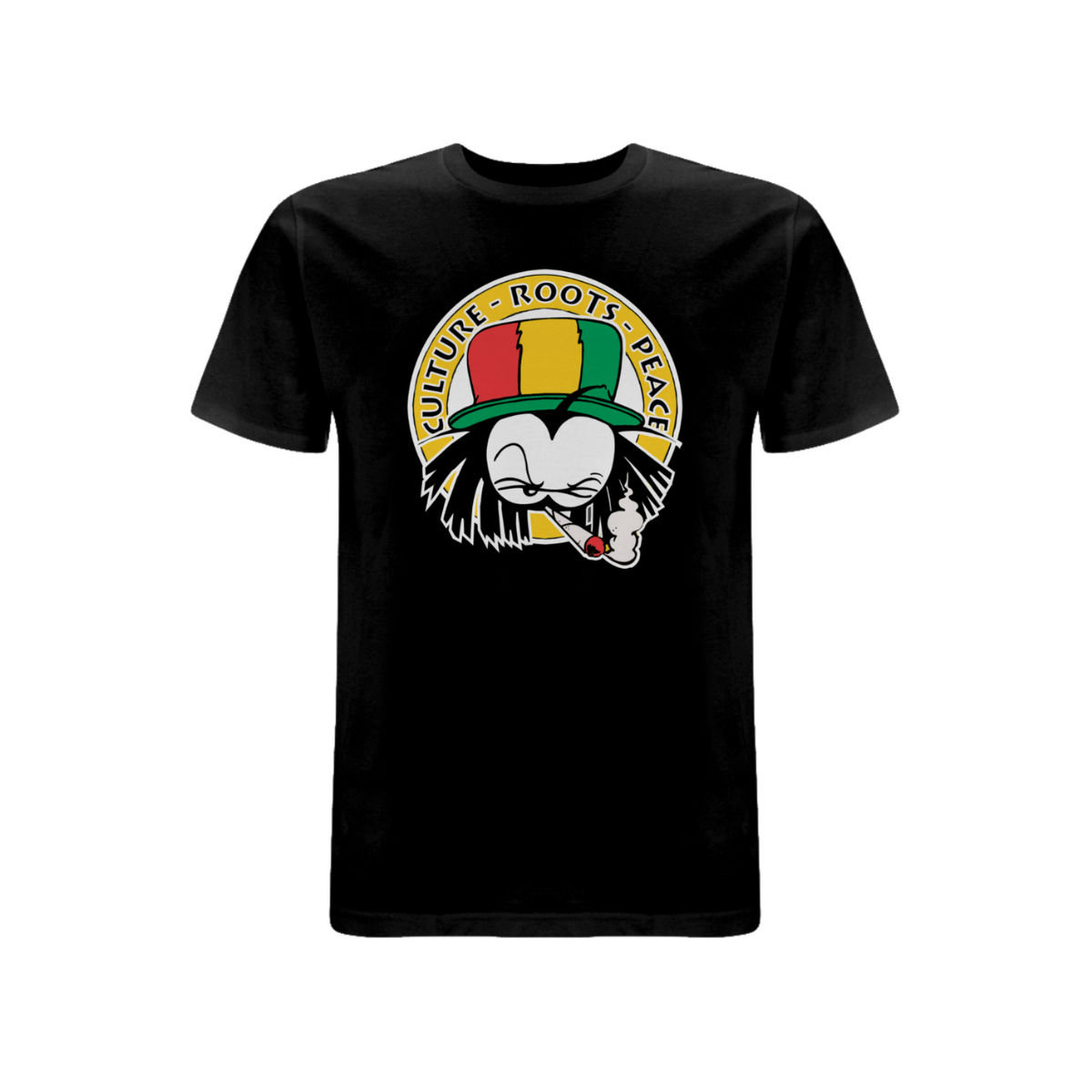 Dready Culture Roots & Peace Front Print T-Shirt