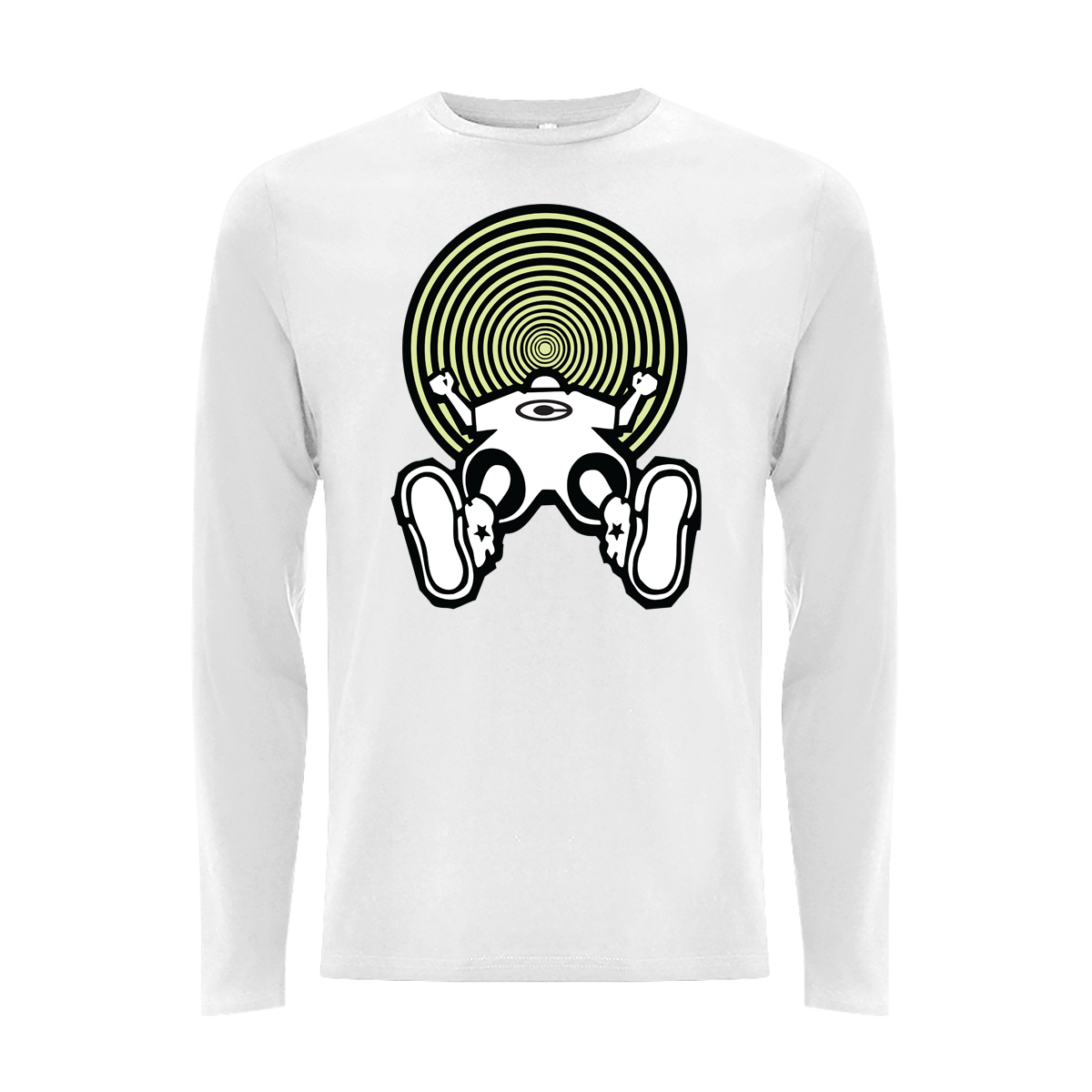 Vortex Glow Front Print Long Sleeves – Rave inspired 90s streetwear, retro fashion from Have a nice day london store