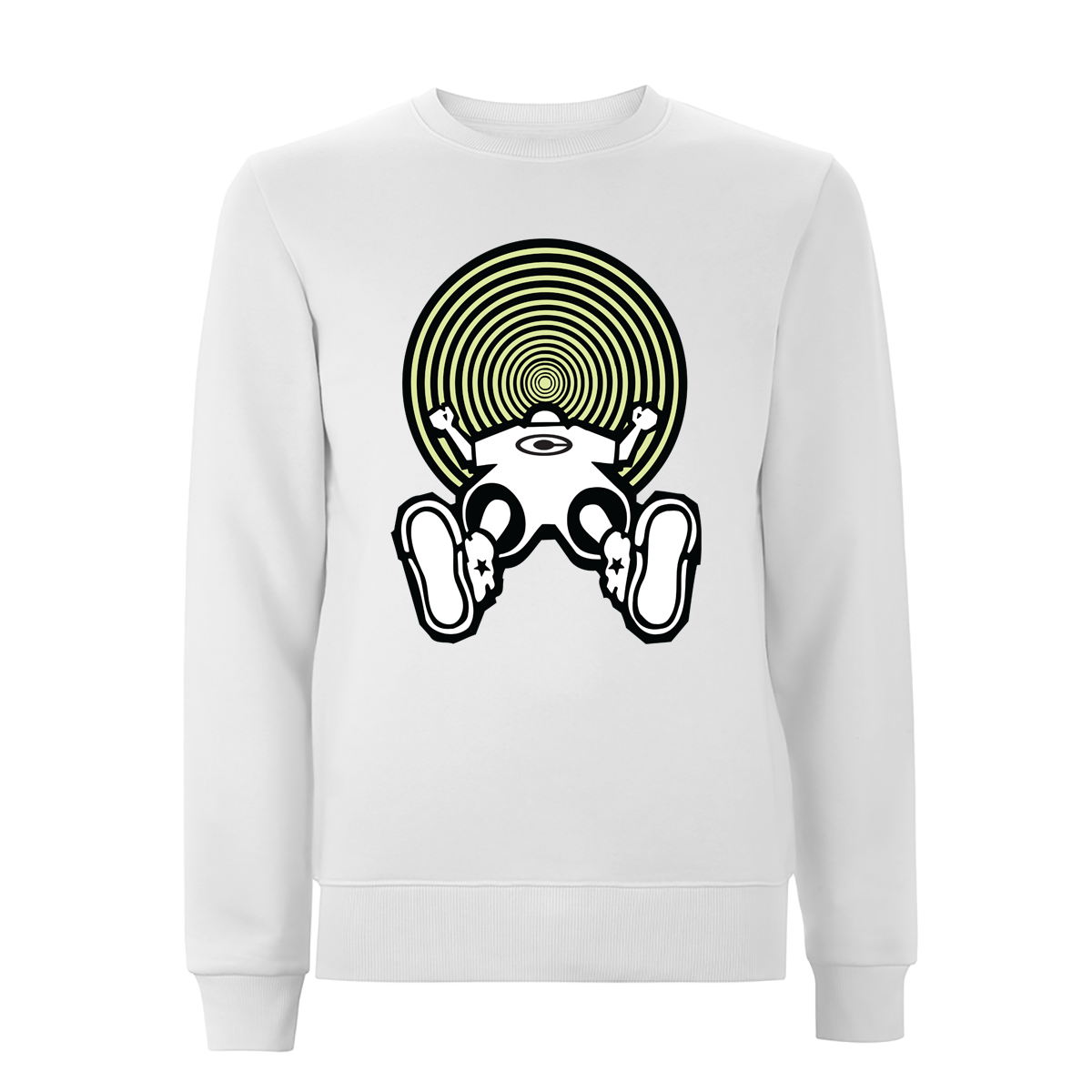 Vortex Glow Front Print Sweatshirt