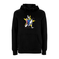 Funky dog Dog Star Logo Hoodie – Rave inspired 90s streetwear, retro fashion from Have a nice day london store 