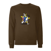 Funky dog Dog Star Front Print Sweatshirt – Rave inspired 90s streetwear, retro fashion from Have a nice day london store 