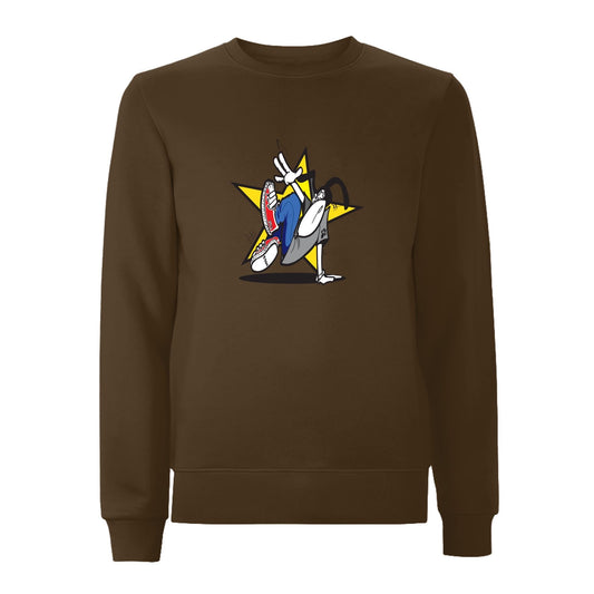 Funky dog Dog Star Front Print Sweatshirt