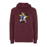 Funky dog Dog Star Logo Hoodie – Rave inspired 90s streetwear, retro fashion from Have a nice day london store 