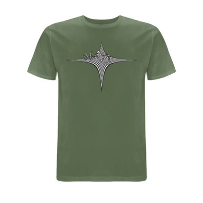 Vortex Stargate Front and back print organic T-Shirt