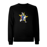 Funky dog Dog Star Front Print Sweatshirt – Rave inspired 90s streetwear, retro fashion from Have a nice day london store 