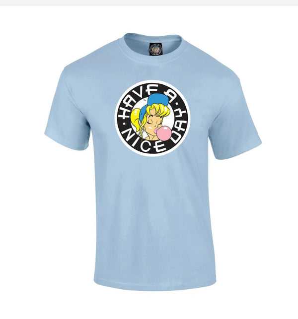 Have a Nice Day - Shurl The Girl Skinny Fit T-Shirt – Rave inspired 90s streetwear, retro fashion from Have a nice day london store 