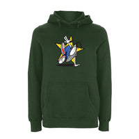 Funky dog Dog Star Logo Hoodie – Rave inspired 90s streetwear, retro fashion from Have a nice day london store 
