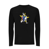 Funky dog Dog Star Front Print Long Sleev – Rave inspired 90s streetwear, retro fashion from Have a nice day london store 