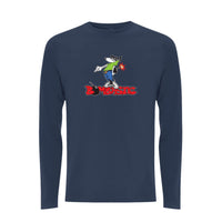 Funky dog Bombastic  Front Print Long Sleeve – Rave inspired 90s streetwear, retro fashion from Have a nice day london store 
