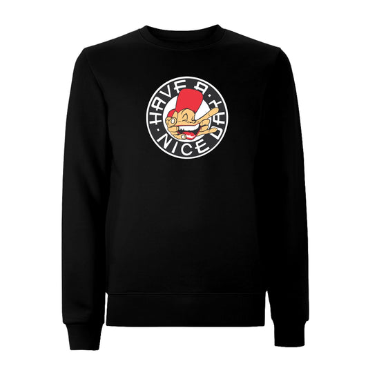 Sam the man front Print Sweatshirt – Rave inspired 90s streetwear, retro fashion from Have a nice day london store 