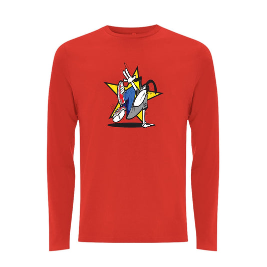 Funky dog Dog Star Front Print Long Sleev