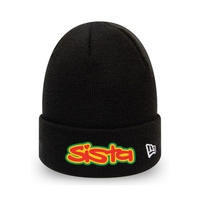 EXCLUSIVE SISTA embroidered script X New Era beanie – Rave inspired 90s streetwear, retro fashion from Have a nice day london store 