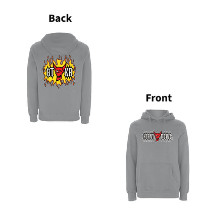 BTKA Horny Devil front & back print  Logo Hoodie