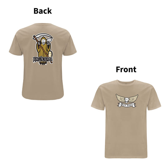 BTKA FEAR THE REAPER FRONT & BACK PRINT LOGO T-SHIRT