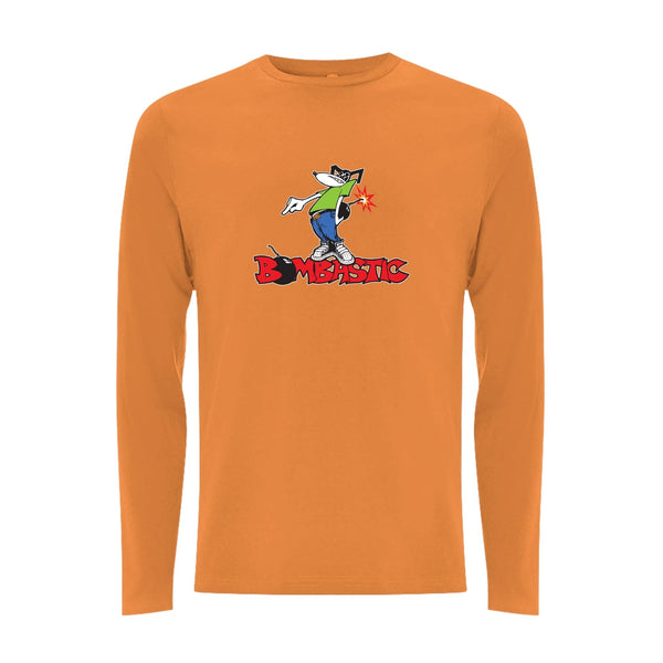 Funky dog Bombastic  Front Print Long Sleeve – Rave inspired 90s streetwear, retro fashion from Have a nice day london store 