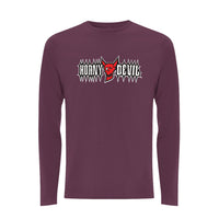 BTKA Horny devil Front Print Long Sleeve – Rave inspired 90s streetwear, retro fashion from Have a nice day london store 