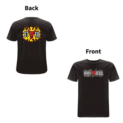 BTKA HORNY DEVIL FRONT & BACK PRINT LOGO T-SHIRT