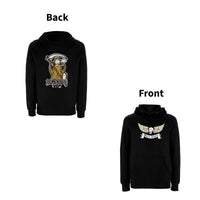 BTKA Fear The Reaper front & back print  Logo Hoodie – Rave inspired 90s streetwear, retro fashion from Have a nice day london store 