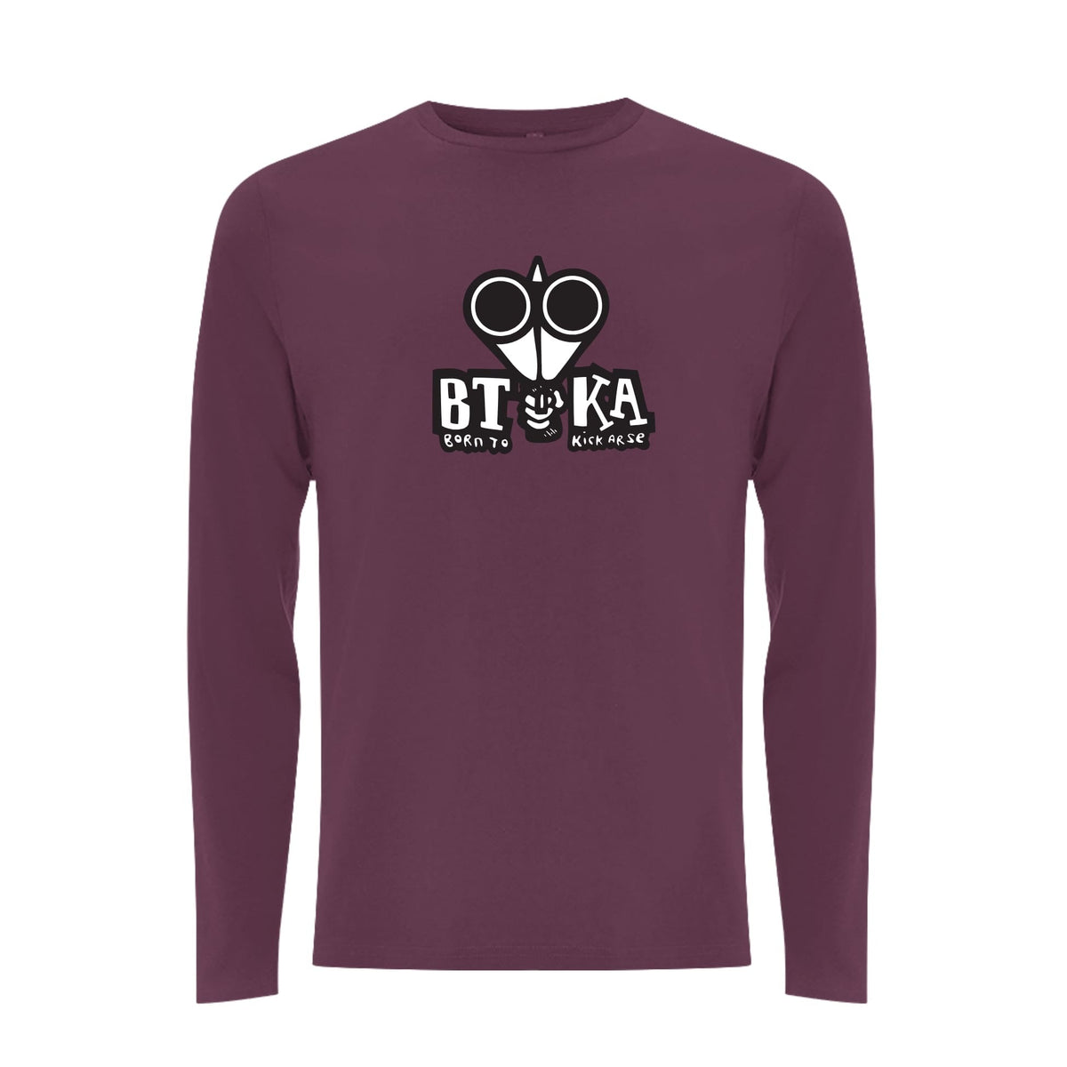 BTKA Shotgun Front Print Long Sleeve – Rave inspired 90s streetwear, retro fashion from Have a nice day london store 