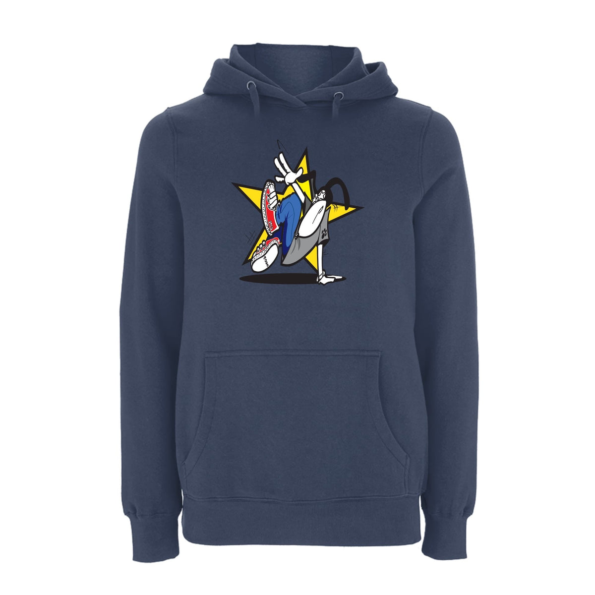 Funky dog Dog Star Logo Hoodie – Rave inspired 90s streetwear, retro fashion from Have a nice day london store 