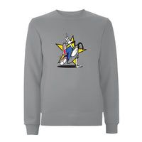 Funky dog Dog Star Front Print Sweatshirt – Rave inspired 90s streetwear, retro fashion from Have a nice day london store 