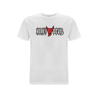 BTKA HORNY DEVIL FRONT PRINT LOGO T-SHIRT – Rave inspired 90s streetwear, retro fashion from Have a nice day london store 