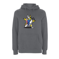 Funky dog Dog Star Logo Hoodie – Rave inspired 90s streetwear, retro fashion from Have a nice day london store 