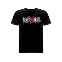 BTKA HORNY DEVIL FRONT PRINT LOGO T-SHIRT – Rave inspired 90s streetwear, retro fashion from Have a nice day london store 