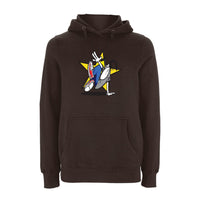 Funky dog Dog Star Logo Hoodie – Rave inspired 90s streetwear, retro fashion from Have a nice day london store 