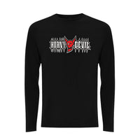 BTKA Horny devil Front Print Long Sleeve – Rave inspired 90s streetwear, retro fashion from Have a nice day london store 