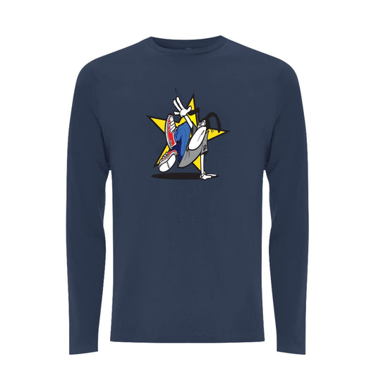 Funky dog Dog Star Front Print Long Sleev
