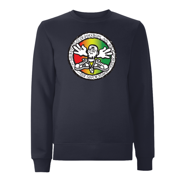 BTKA - COOL and IRIE Large Front Print Sweatshirt – Rave inspired 90s streetwear, retro fashion from Have a nice day london store 