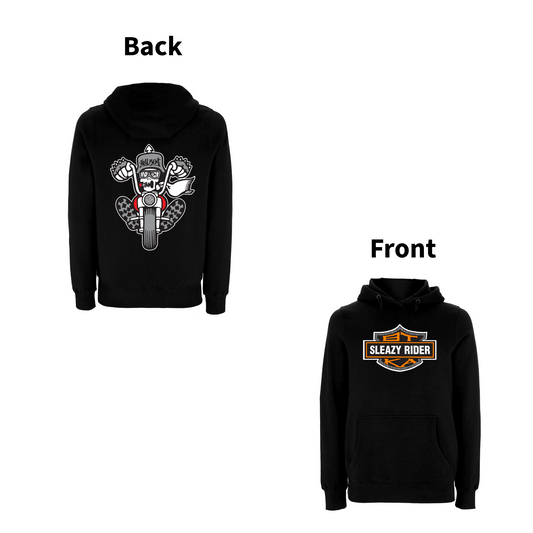 BTKA -  SLEAZY RIDER Front and Back Print Hoodie