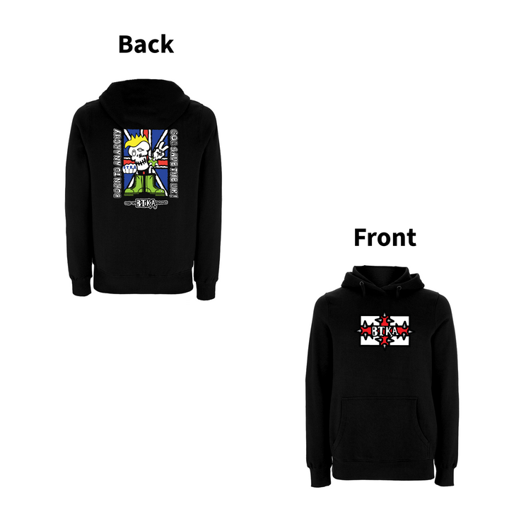 BTKA - PUNK ROCKS 90's Classic Front & Back Print Logo Hoodie – Rave inspired 90s streetwear, retro fashion from Have a nice day london store 