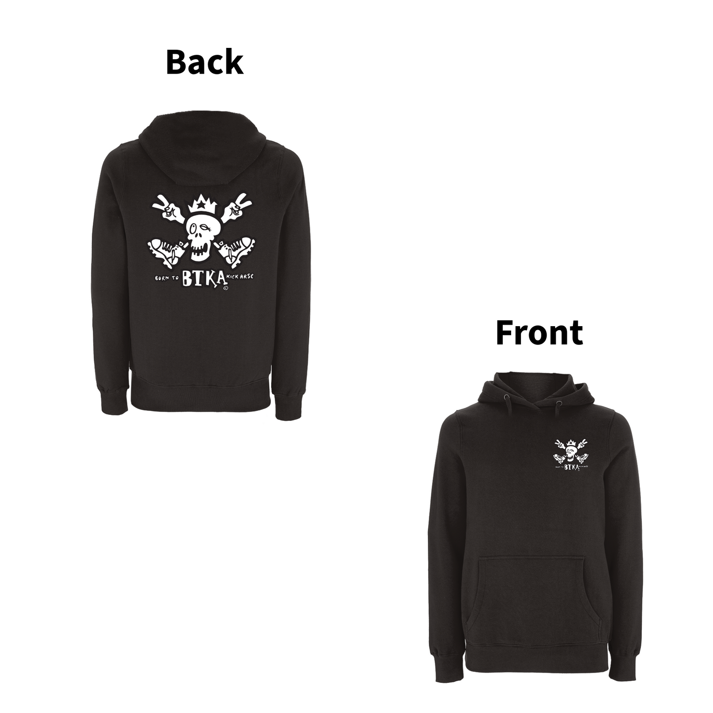 BTKA Classic Logo Front and Back Print Hood