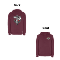 BTKA -  SLEAZY RIDER Front and Back Print Zip Hood – Rave inspired 90s streetwear, retro fashion from Have a nice day london store 