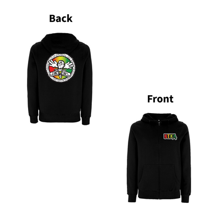 BTKA - COOL AND IRIE Front and Back Print Zip Hood