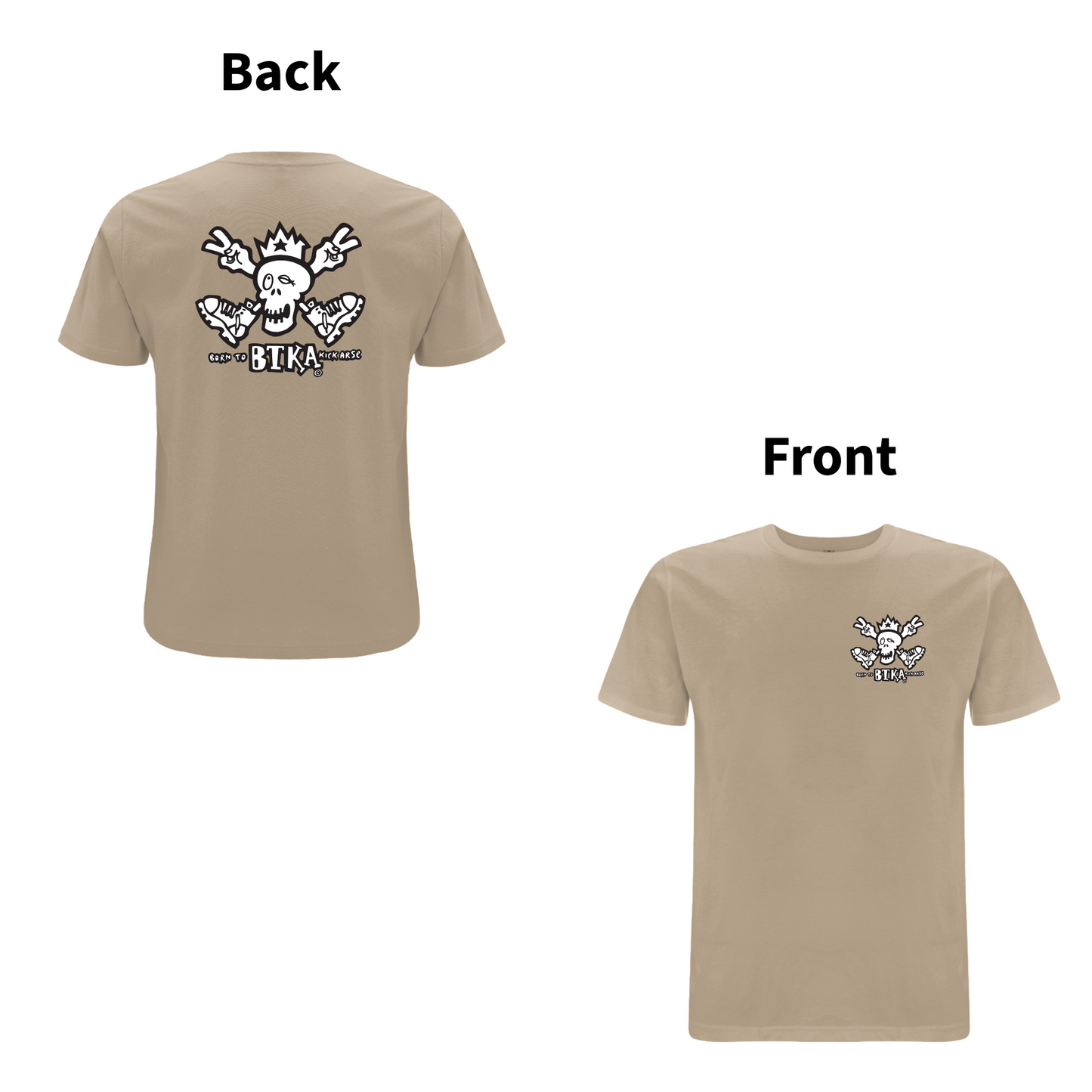 BTKA CLASSIC BACK AND FRONT LOGO-SHORT SLEEVE T-SHIRT - A HAVE A NICE DAY BRAND