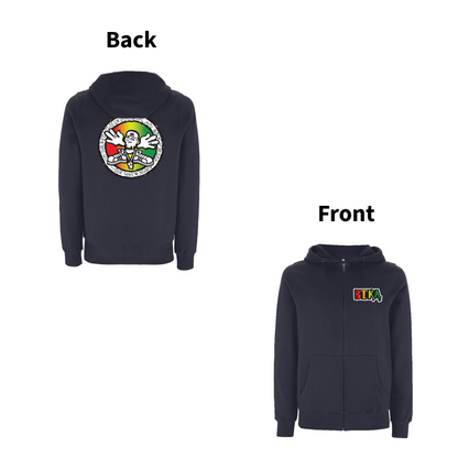 BTKA - COOL AND IRIE Front and Back Print Zip Hood
