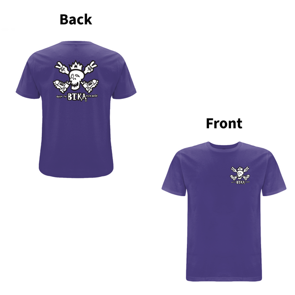 BTKA CLASSIC BACK AND FRONT LOGO-SHORT SLEEVE T-SHIRT - A HAVE A NICE DAY BRAND – Rave inspired 90s streetwear, retro fashion from Have a nice day london store 