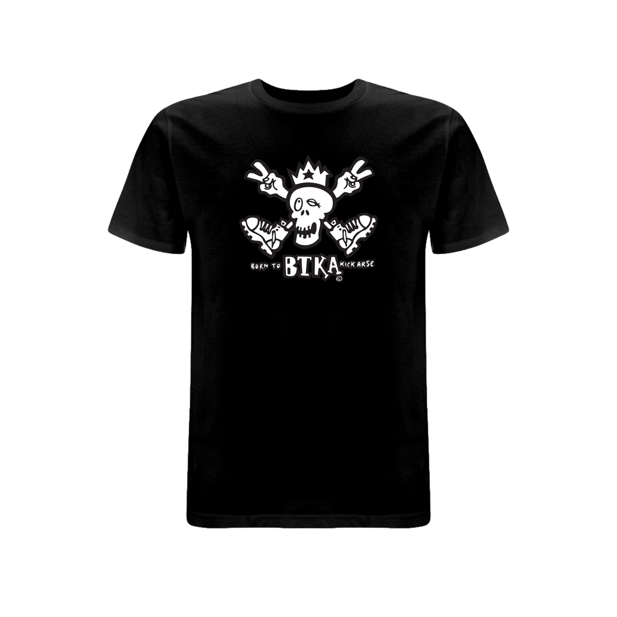BTKA CLASSIC FRONT PRINT LOGO T-SHIRT – Rave inspired 90s streetwear, retro fashion from Have a nice day london store 