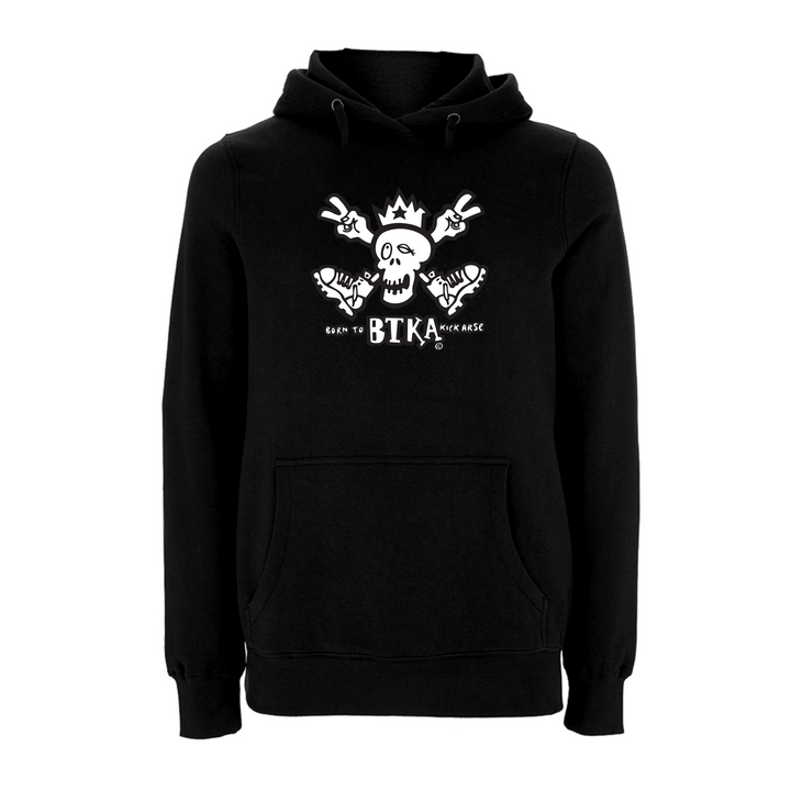 BTKA - CLASSIC FRONT PRINT Hoodie – Rave inspired 90s streetwear, retro fashion from Have a nice day london store 